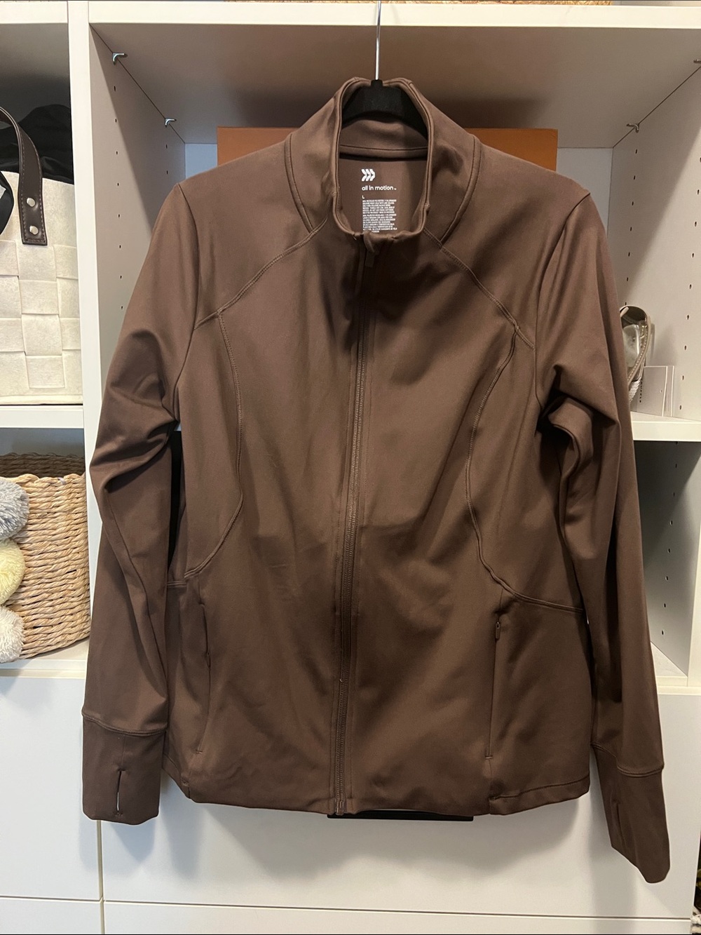 all in motion Brown Athletic Zip Jacket